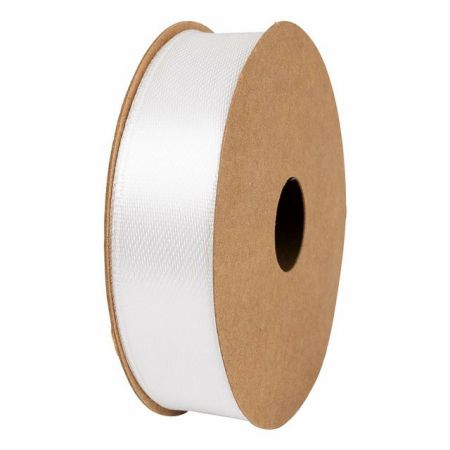 Geschenkband Satin - Weiss 15mm