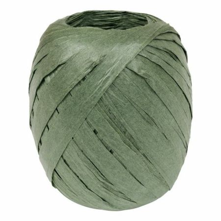 Geschenkband Papier - Grün 7mm
