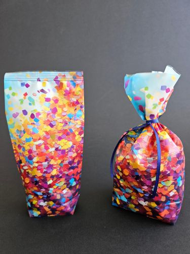 Kreuzbodenbeutel - Konfetti
